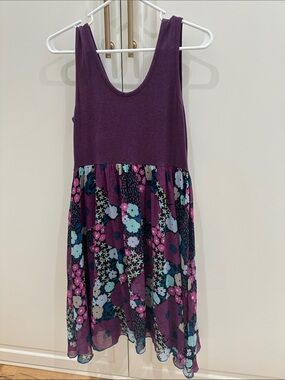 Matilda Jane Purple Floral Tank Dress size small